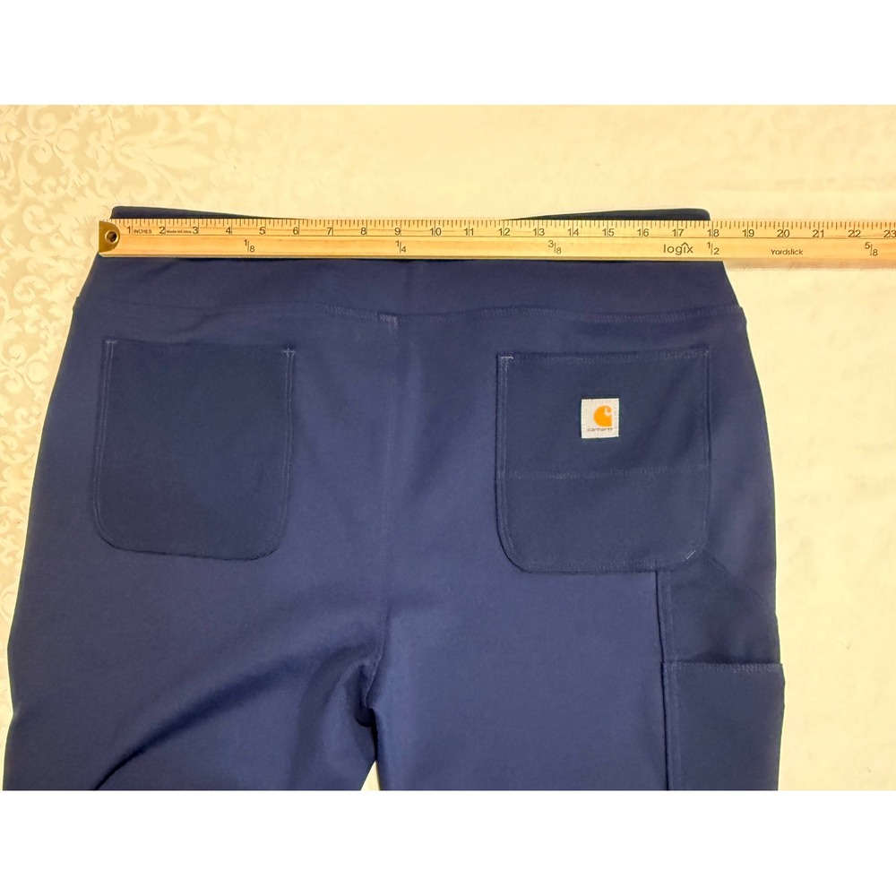 Carhartt Utility Leggings Womens XL Tall Navy Blue Force Fitted Athletic Hiking - Picture 6 of 10